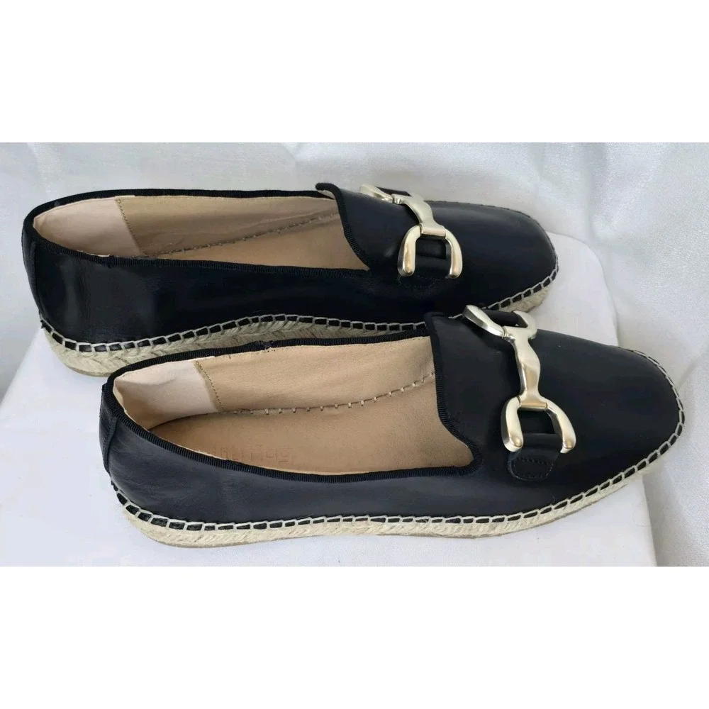 Philip Hog Stockholm Black Loafers Flats Slip On Women Shoes Womens EU 40 US 9.5